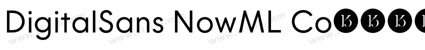 DigitalSans NowML Co字体转换